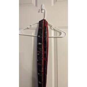 Talbots Tassel Design Driving Scarf 100 Percent Silk